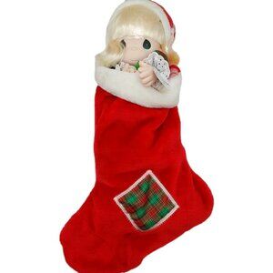 Precious Moments JINGLES #1113 QVC Stocking Doll 1997 READ